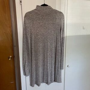 Forever 21 Heather Gray Turtleneck Sweater Dress